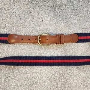 Coach | Accessories | Vintage Coach Leather And Linen Belt  display picture 3